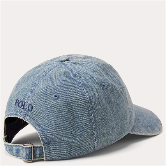 Polo Ralph Lauren Denim Ball Cap, Light Wash Denim 
